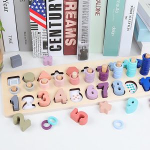 Montessori Wooden Counting Toy for Preschool Kids 2