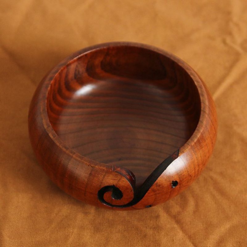 extra large wooden yarn bowl